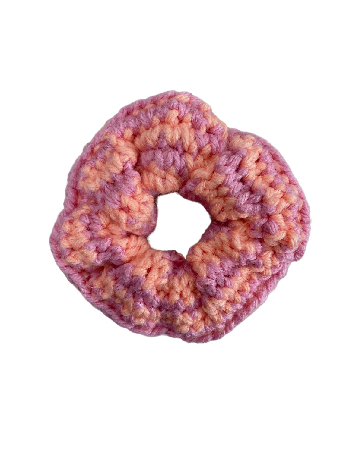 Knod scrunchie | Soft Orange & Pink