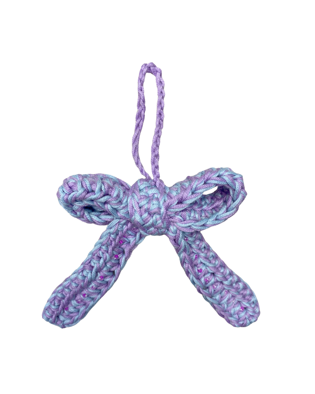 Bow bag charm | Purple & Blue