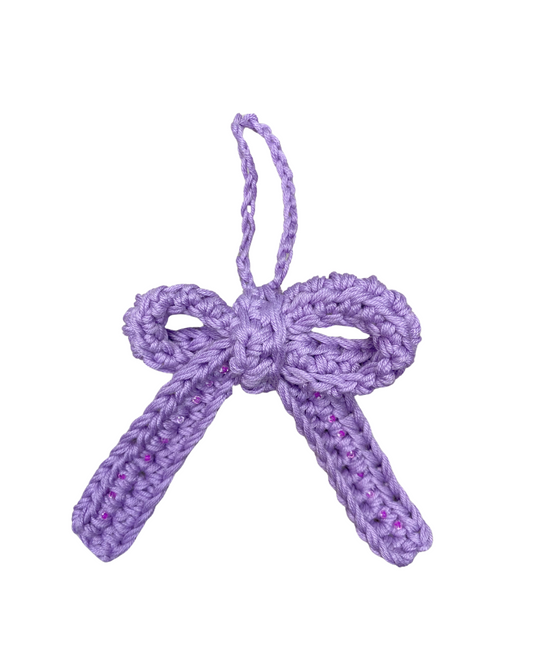 Bow bag charm | Purple
