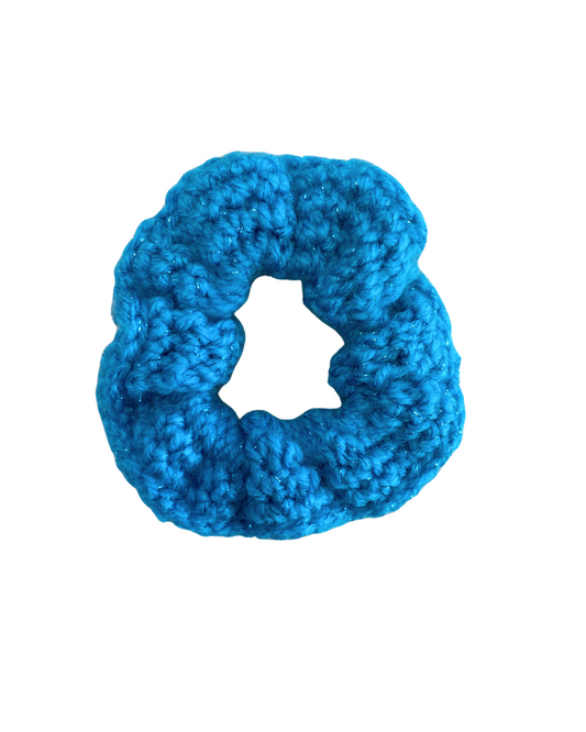 Knod scrunchie | Blue Glitter