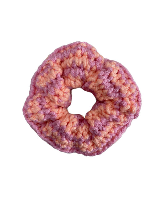 Knod scrunchie | Soft Orange & Pink