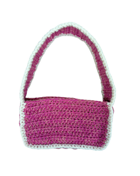 Flora shoulderbag | Pink & White