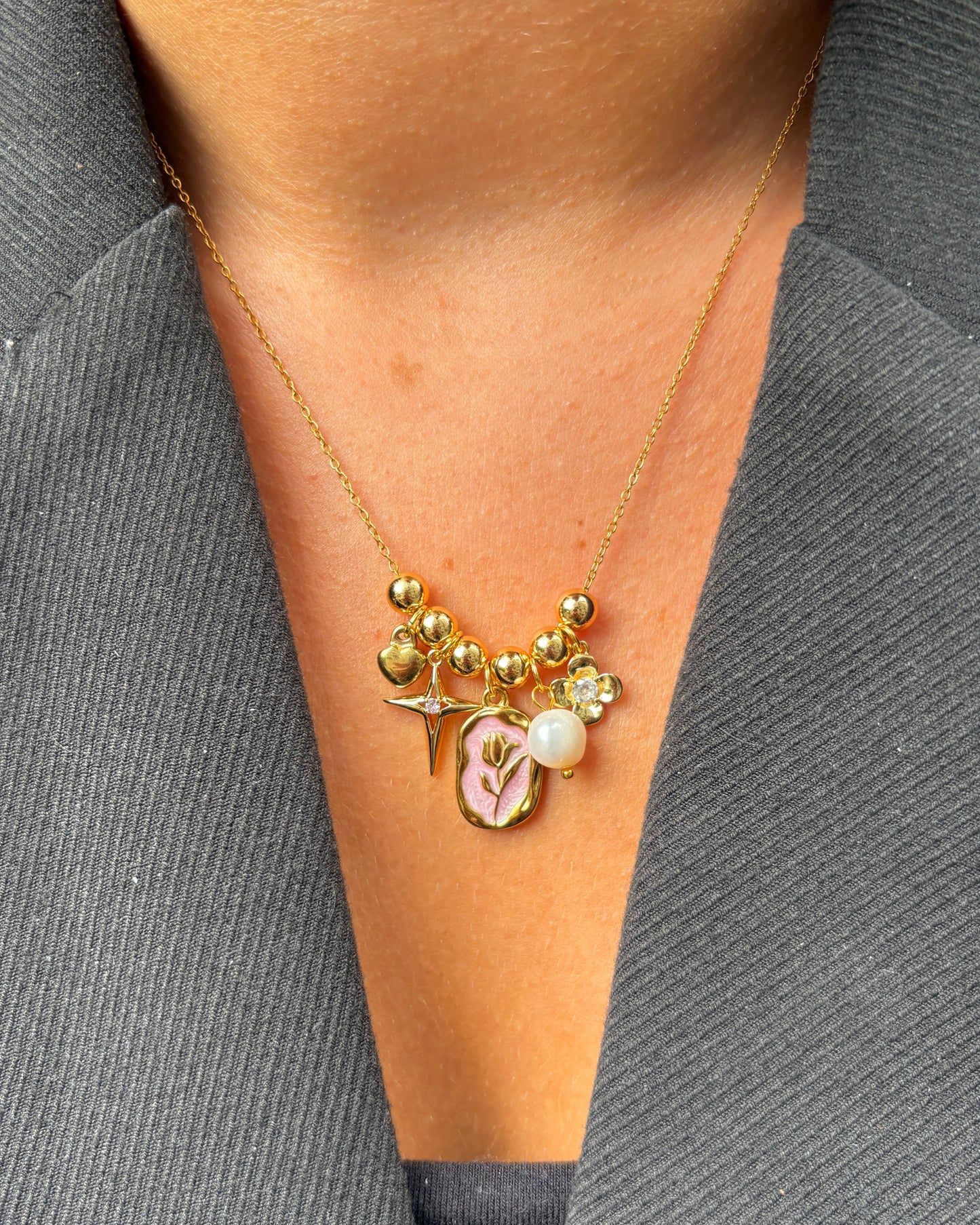 Blush Charm Necklace