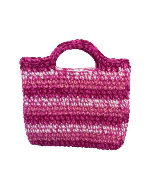 Maeve handbag | Pink & White