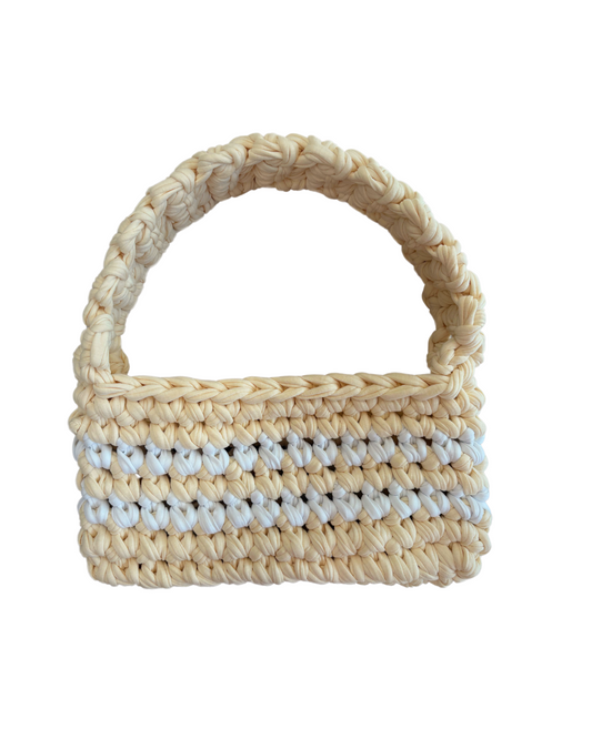 Muse shoulderbag | Butter Yellow & White
