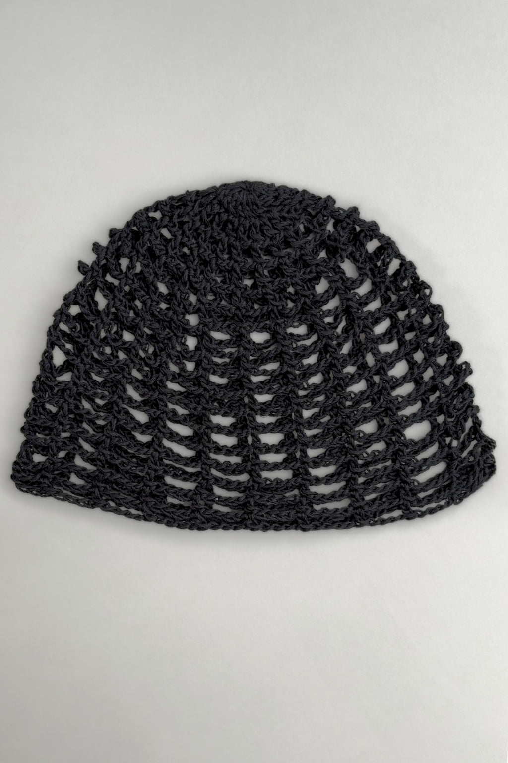 Crochet Mesh Hat Black