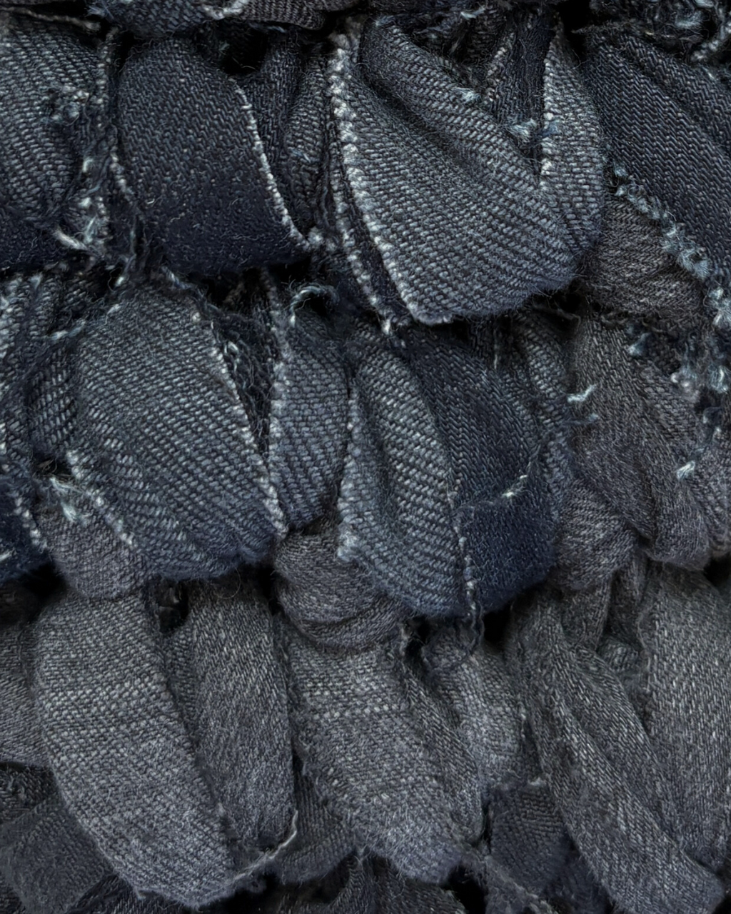 Denim Shoulder Bag Black