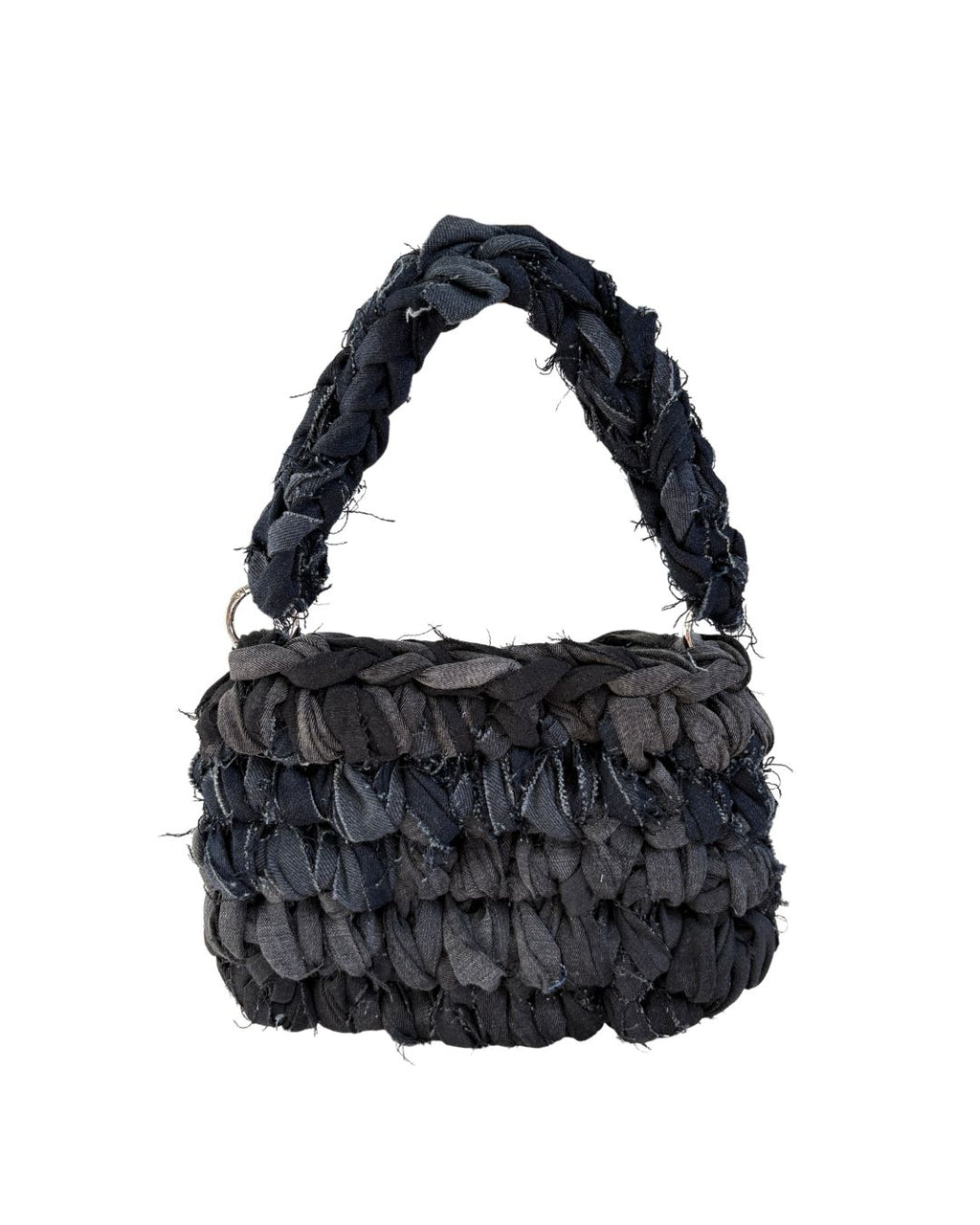 Denim Shoulder Bag Black