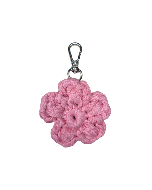 Flower bag charm | Pink