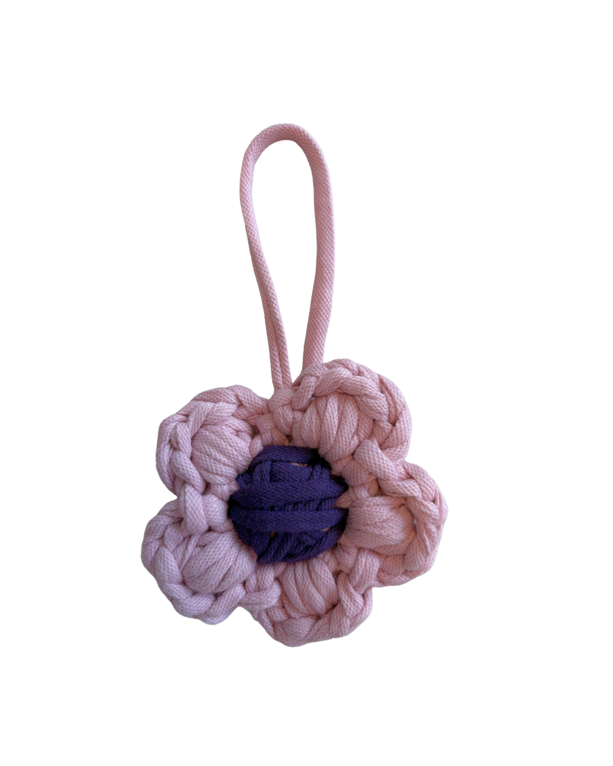 Flower bag charm | Purple