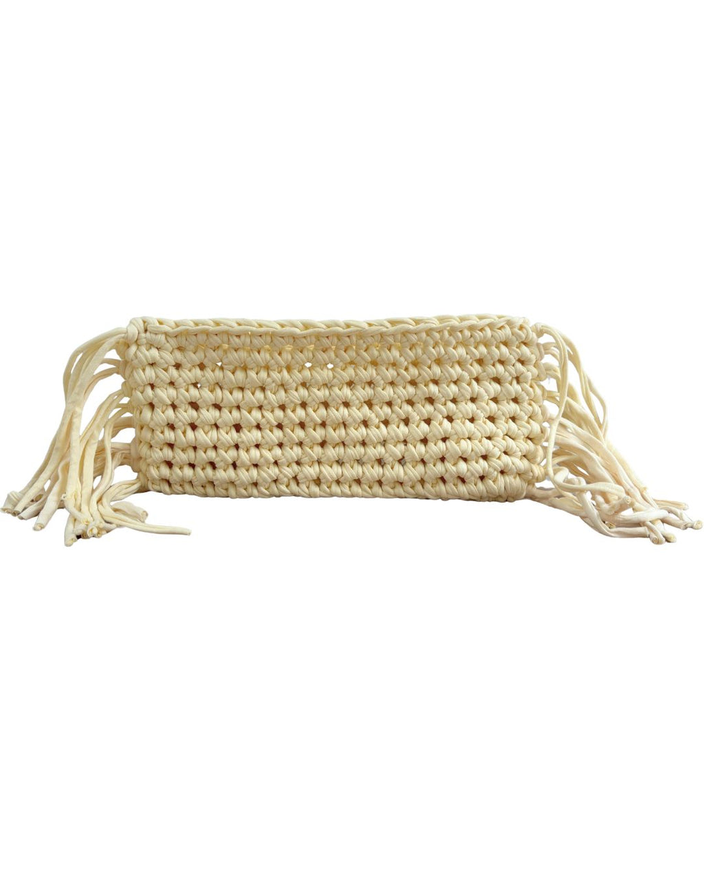 Fringe Clutch Butter Yellow