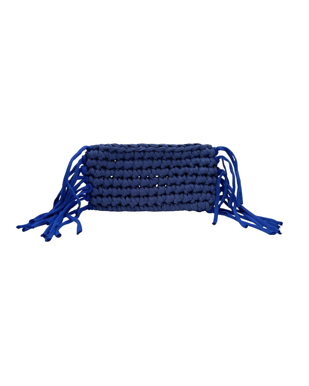 Mini Fringe Clutch Blue