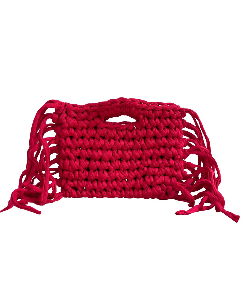 Fringe Handbag Red