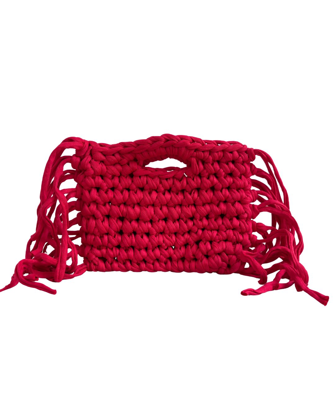 Fringe Handbag Red