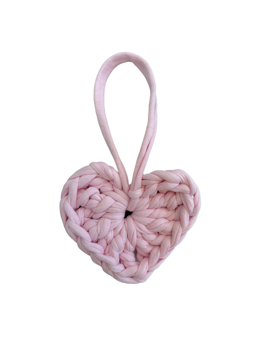 Heart bag charm | Light Pink