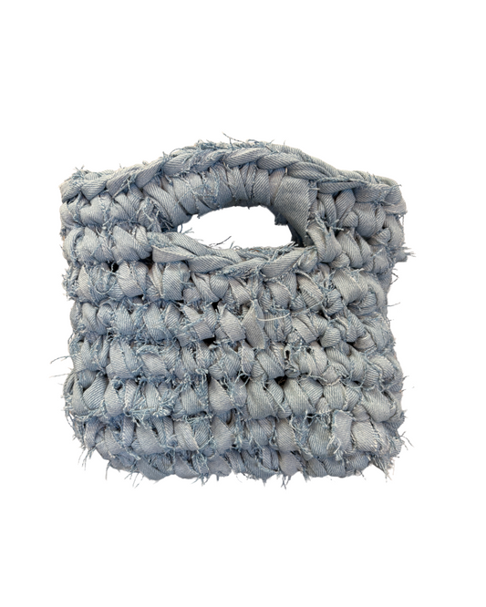 Denim handbag | Light Blue