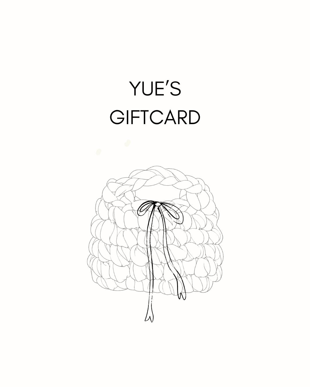 Yue's giftcard