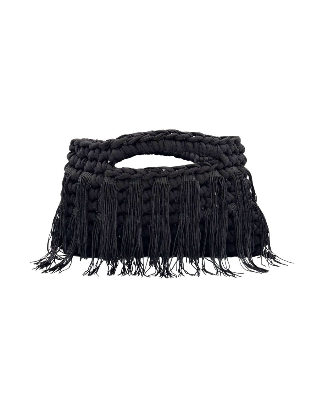 Yue's Fringe Handbag Black