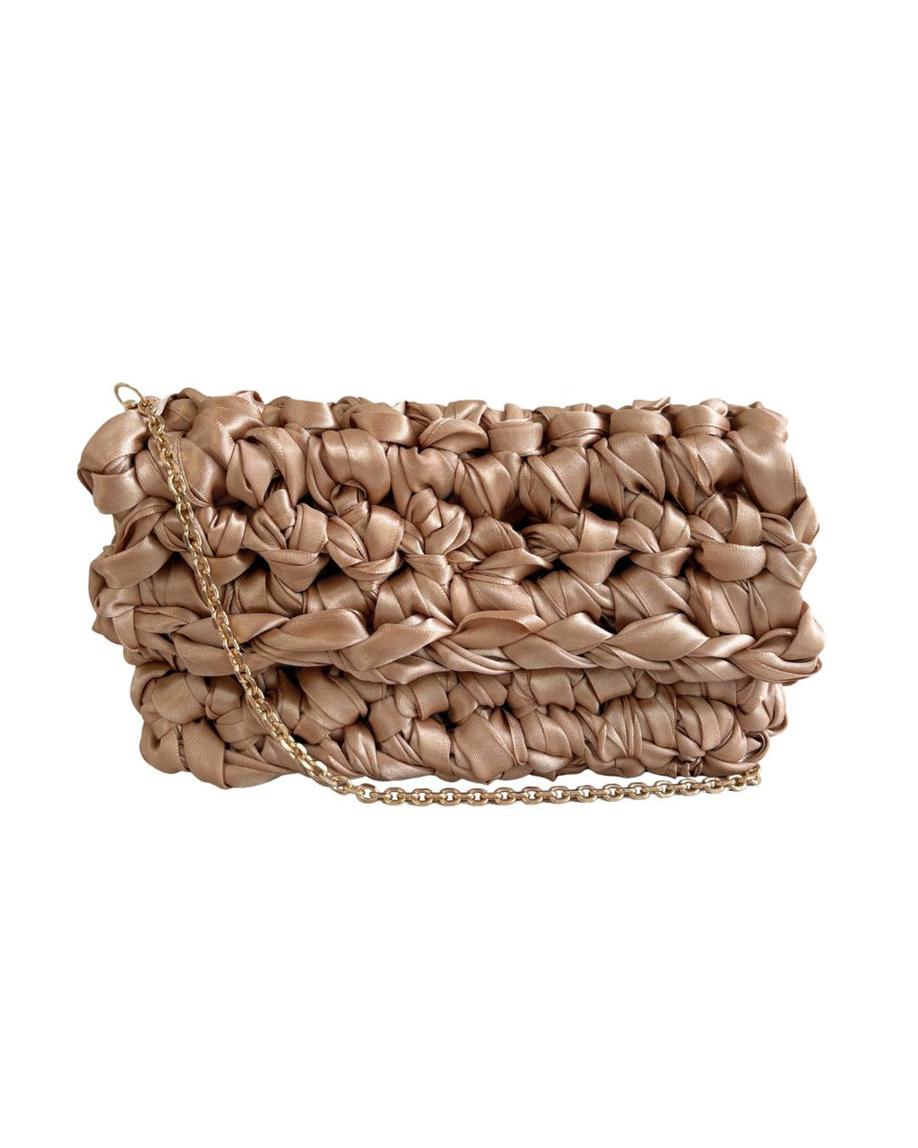 Yue's Chain Clutch Champagne