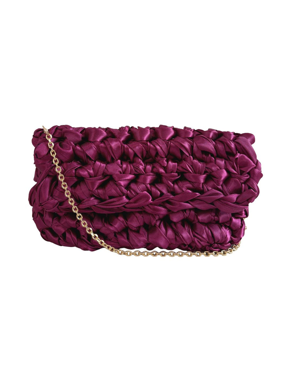 Yue's Chain Clutch Deep Purple