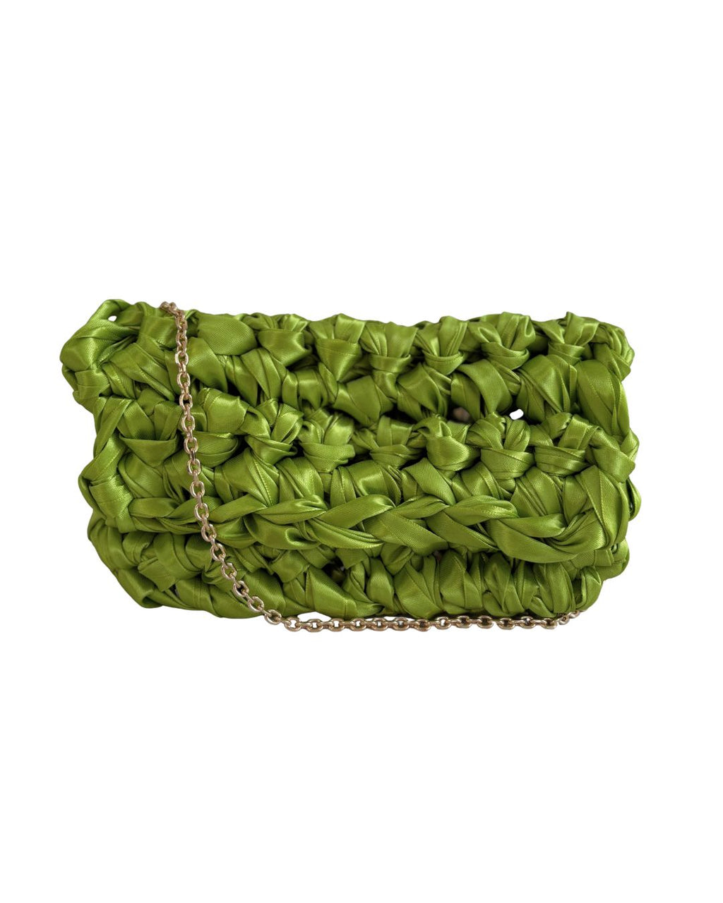 Yue's Chain Clutch Olive